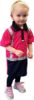 Picture of CAUTION HI-VIS CHILDRENS MICROFIBRE POLO